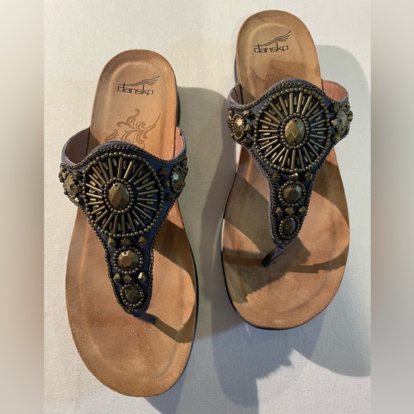 Dansko Shoes - Dansko Women’s Pamela Sandals, Size EUR 40 (9-10), EUC, Beaded
